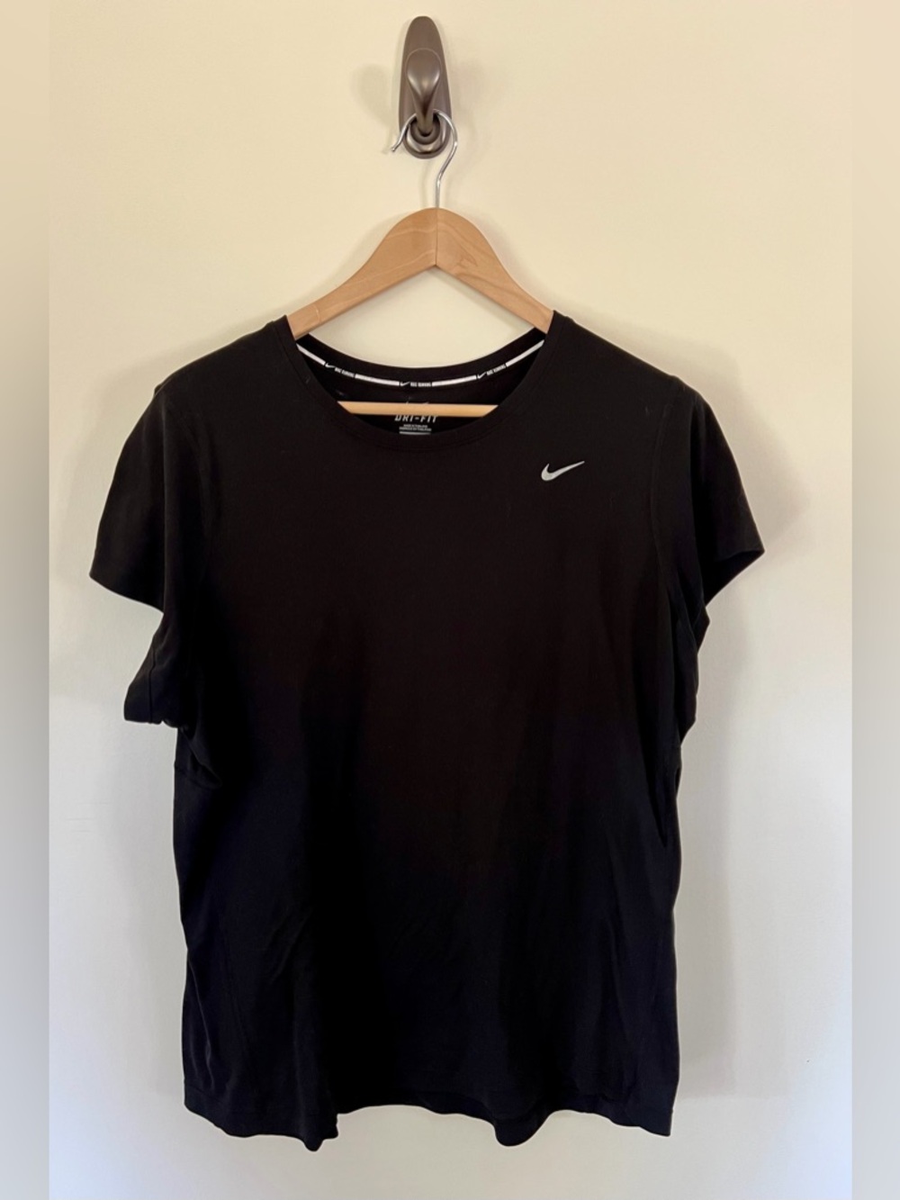 Nike Women's Black Dri-FIT Crew T-Shirt